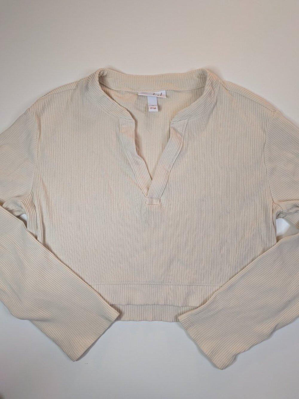 Isabel by Ingrid + Isabel Cream Ribbed 2-Piece Skirt Set Size M
